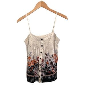 Maeve Anthropologie Capitola Silk Cami Tank Floral Print Size: 4